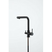 Смеситель для кухни Frap F43551-6 с подключением фильтра, черный
