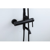 Душевая стойка Frap F24807-6, черная