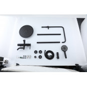 Душевая стойка Frap F24807-6, черная