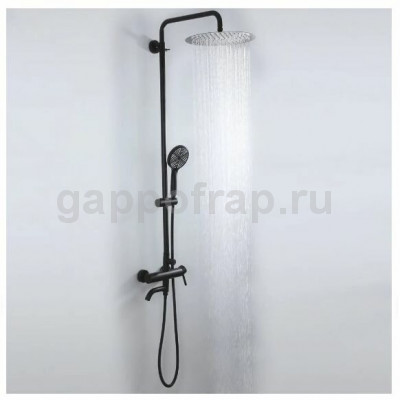 Душевая стойка Frap F24807-6, черная