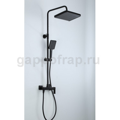 Душевая стойка Frap F2484-6, черная