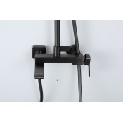 Душевая стойка Frap F2484-9, оружейная сталь