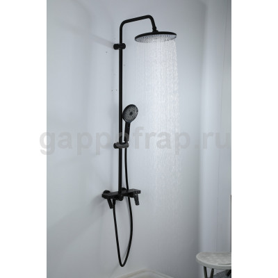 Душевая стойка Frap F24201-6, черная Душевая стойка Frap F24201-6, черная