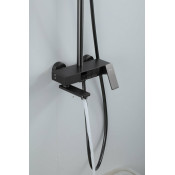 Душевая стойка Frap F24202-9, оружейная сталь