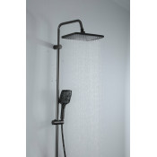 Душевая стойка Frap F24202-9, оружейная сталь