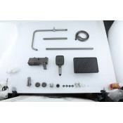 Душевая стойка Frap F24202-9, оружейная сталь