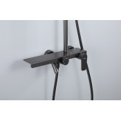 Душевая стойка Frap F24203-9, оружейная сталь Душевая стойка Frap F24203-9, оружейная сталь