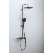 Душевая стойка Frap F24203-9, оружейная сталь Душевая стойка Frap F24203-9, оружейная сталь