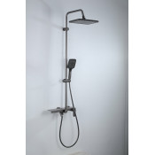 Душевая стойка Frap F24203-9, оружейная сталь Душевая стойка Frap F24203-9, оружейная сталь