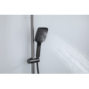 Душевая стойка Frap F24203-9, оружейная сталь Душевая стойка Frap F24203-9, оружейная сталь