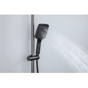 Душевая стойка Frap F24203-9, оружейная сталь Душевая стойка Frap F24203-9, оружейная сталь