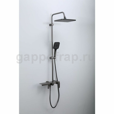 Душевая стойка Frap F24203-9, оружейная сталь Душевая стойка Frap F24203-9, оружейная сталь