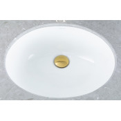 Донный клапан Frap F67-3, сатин золотой