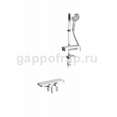 Смеситель для ванны GAPPO G3296-20 с душевым гарнитуром, хром, латунь Смеситель для ванны GAPPO G3296-20 с душевым гарнитуром, хром, латунь