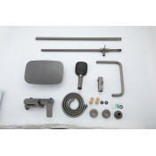 Душевая стойка Gappo G2448-9, оружейная сталь