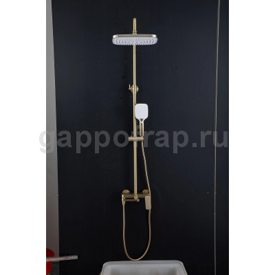 Душевая стойка Gappo G2448-3 , золотой сатин Душевая стойка Gappo G2448-3 , золотой сатин