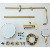 Душевая система Gappo G99-33 G2499-33, сатин золотой