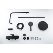 Душевая стойка со смесителем Gappo G2495-96, черная Душевая стойка со смесителем Gappo G2495-96, черная