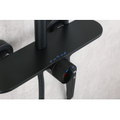 Душевая стойка со смесителем Gappo G2495-96, черная Душевая стойка со смесителем Gappo G2495-96, черная